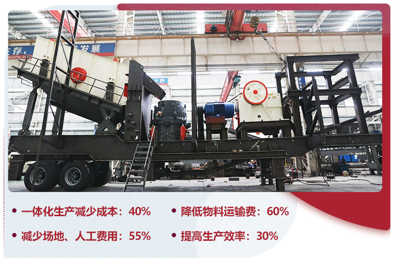 移動式石子破碎機一體化生產(chǎn)，智能更安全