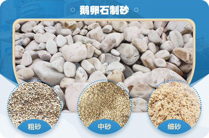 河卵石用移動制砂設備一次性產(chǎn)出多種規(guī)格